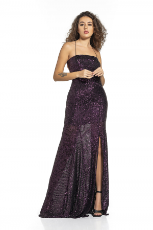 Abiye Elbise - Zara Payet - Mor